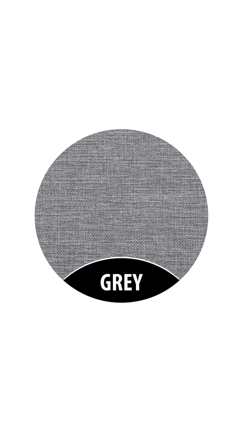 Gray textured circle with 'GREY' label on a white background