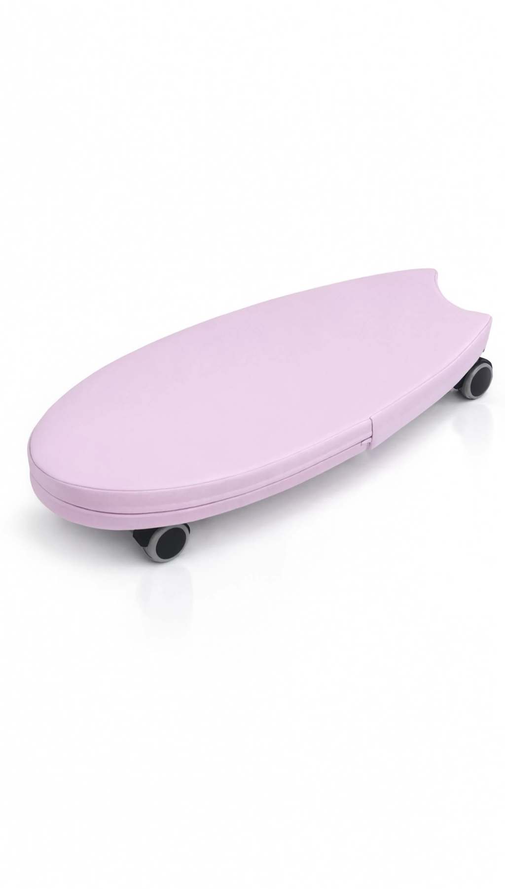Pink scooter with a white background