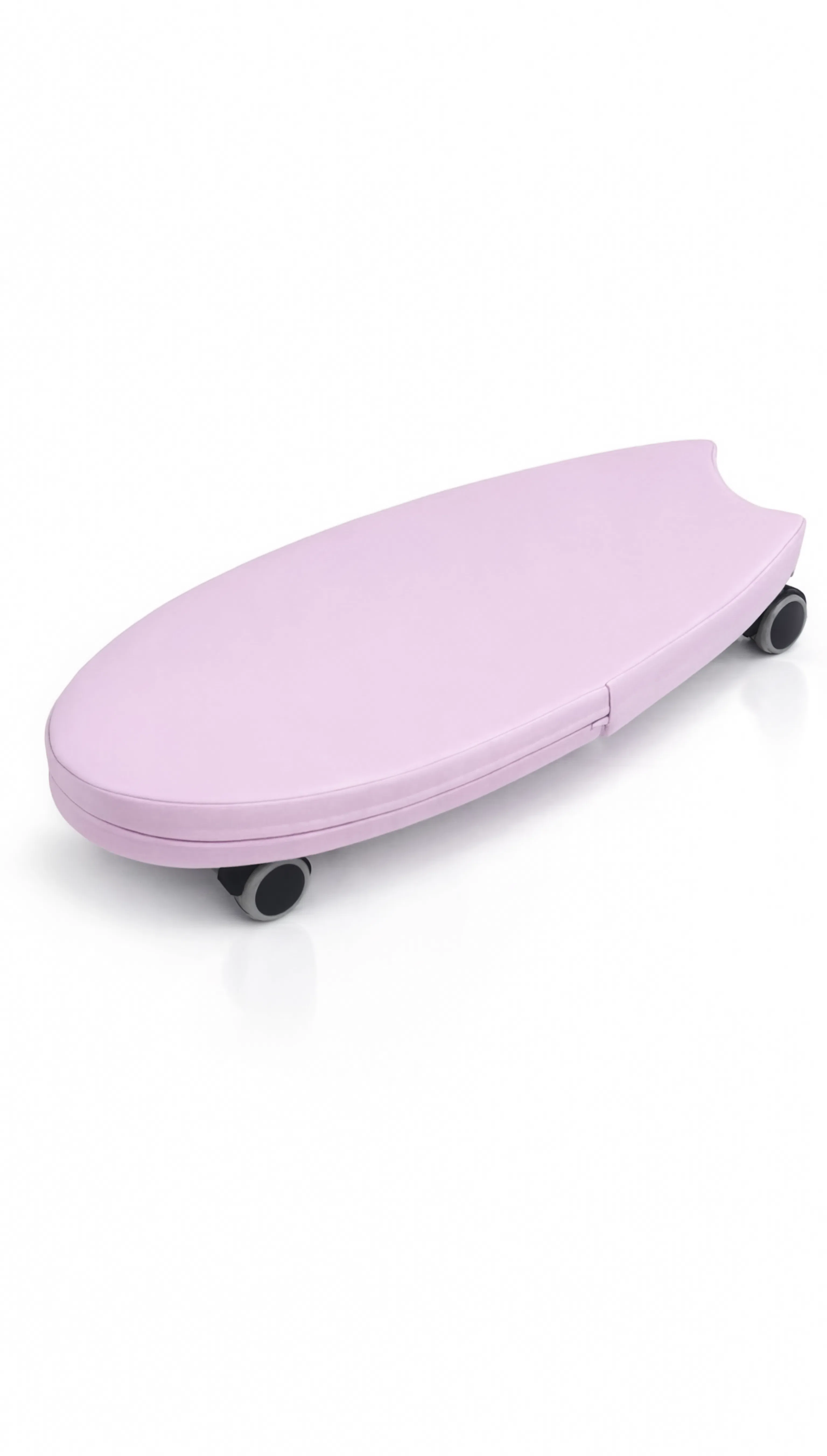 Pink scooter with a white background
