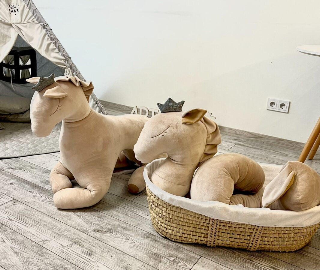 Giant Soft Toy Wingless Pegasus – Creamy